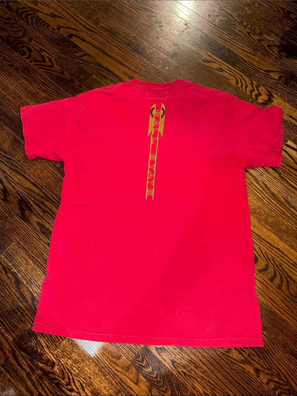 Vintage 90s Ball State Cardinals T-Shirt XL Red Carrousel Classics Made In USA